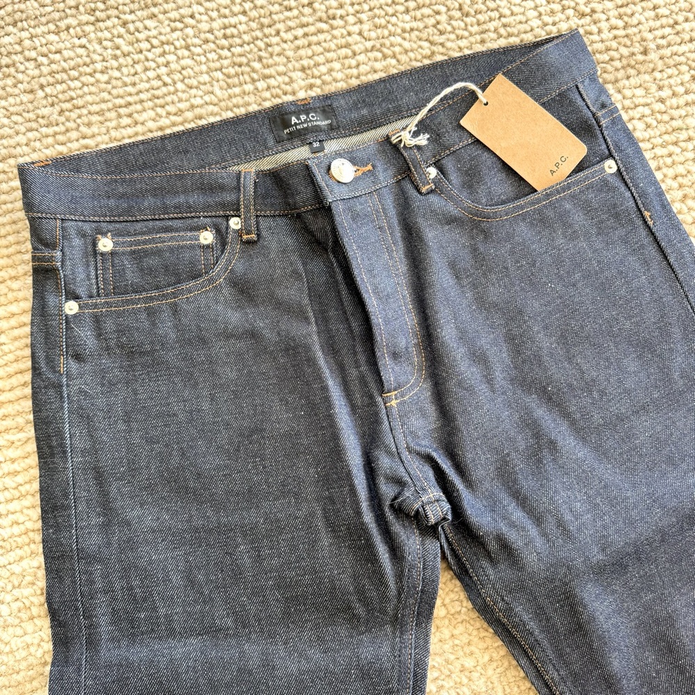 A.P.C. Petit New Standard Jeans 32x33 NWT Raw Selvedge Denim